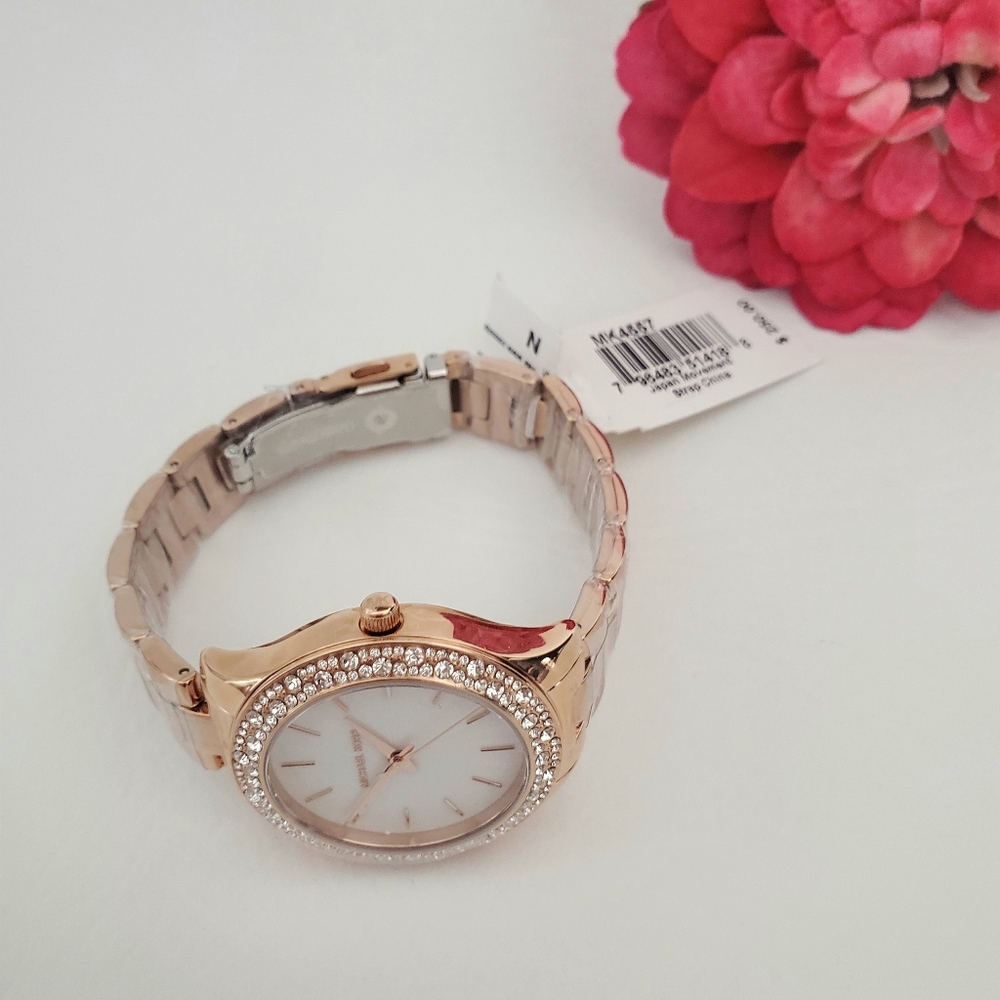 Michael Kors Liliane 36mm Rose Gold Womens Watch - Picture 5 of 8